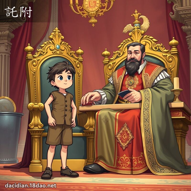 託附 - 國語大辭典配圖