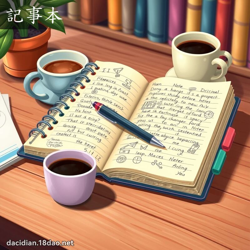 記事本 - 國語大辭典配圖