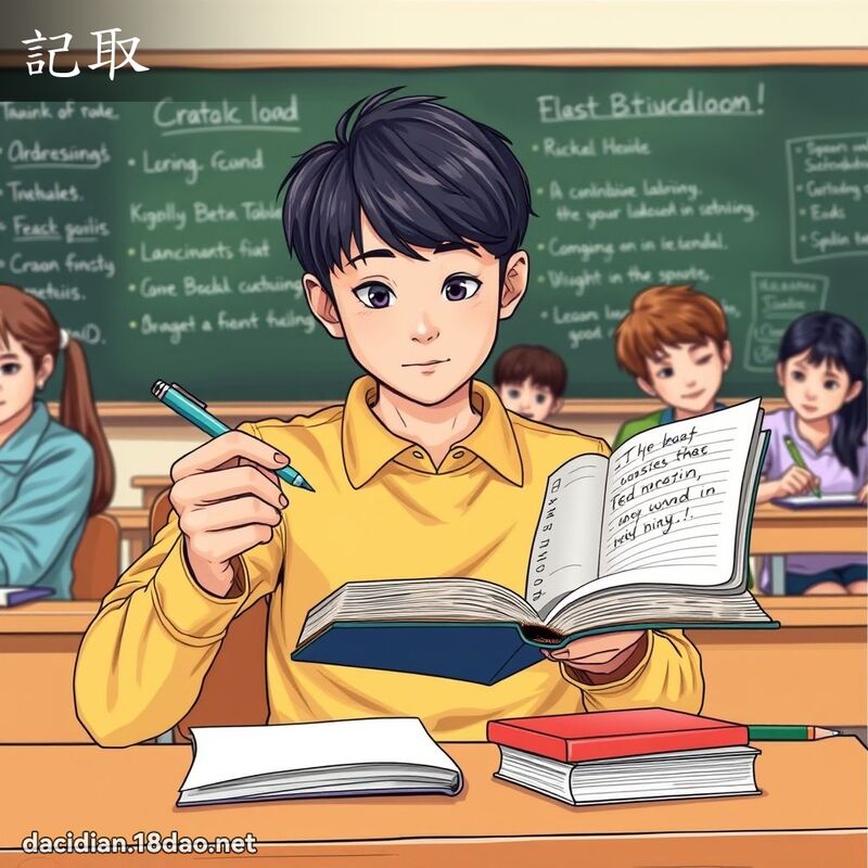 记取 - 国语大辞典配图