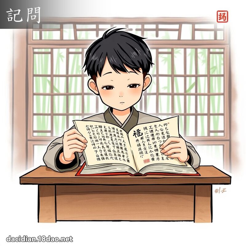 記問 - 國語大辭典配圖