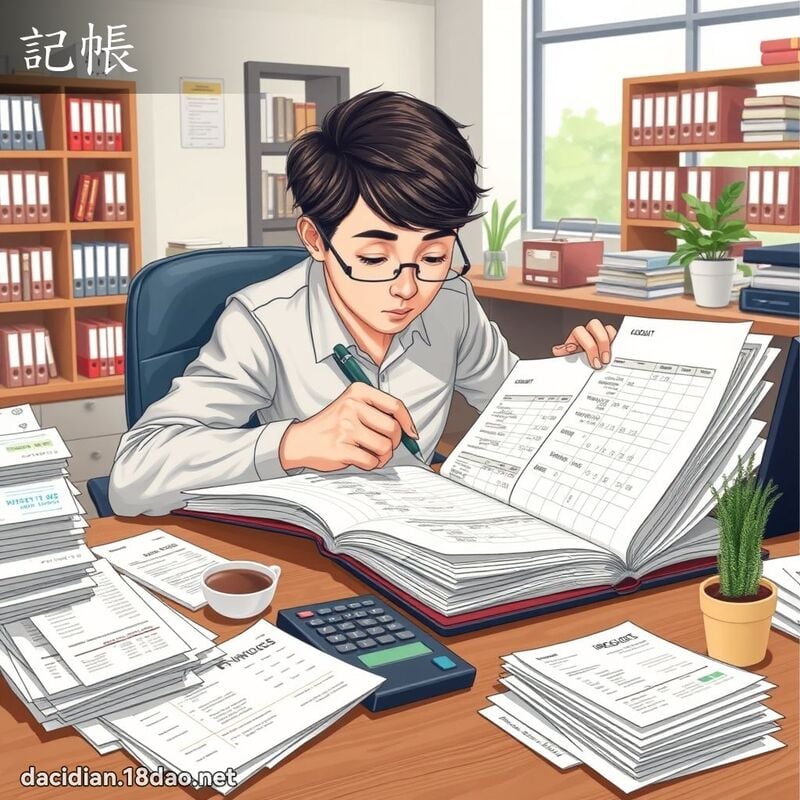 記帳 - 國語大辭典配圖