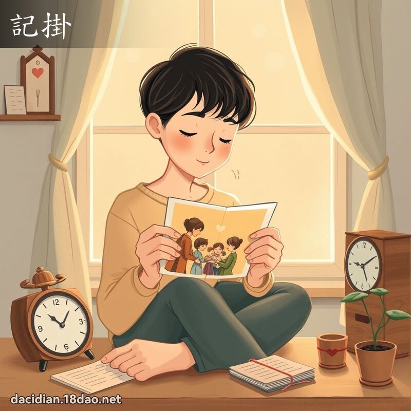 記掛 - 國語大辭典配圖