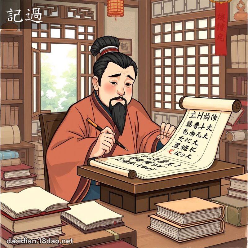 记过 - 国语大辞典配图