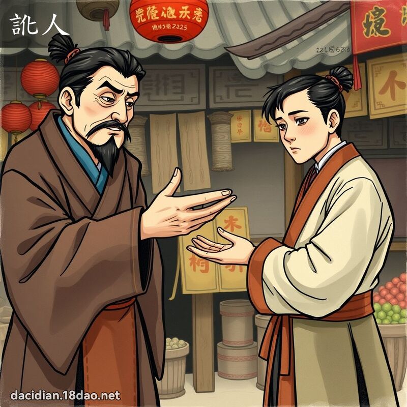 訛人 - 國語大辭典配圖