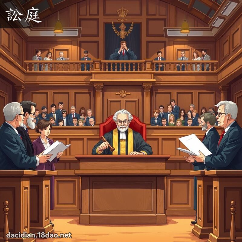 訟庭 - 國語大辭典配圖