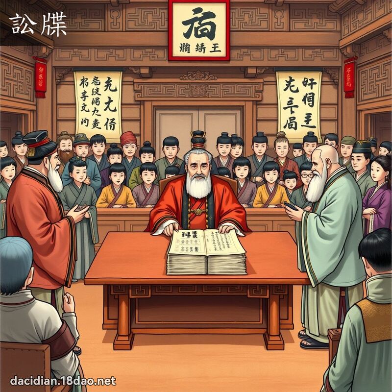讼牒 - 国语大辞典配图