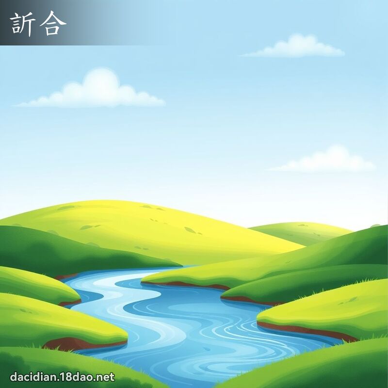 訢合 - 國語大辭典配圖