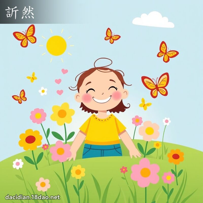 訢然 - 國語大辭典配圖