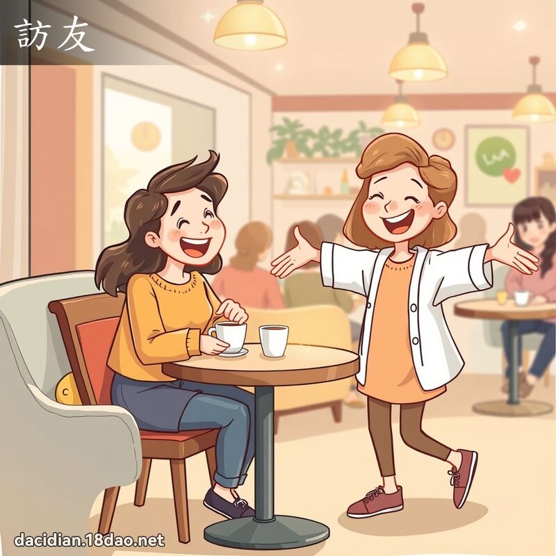 訪友 - 國語大辭典配圖