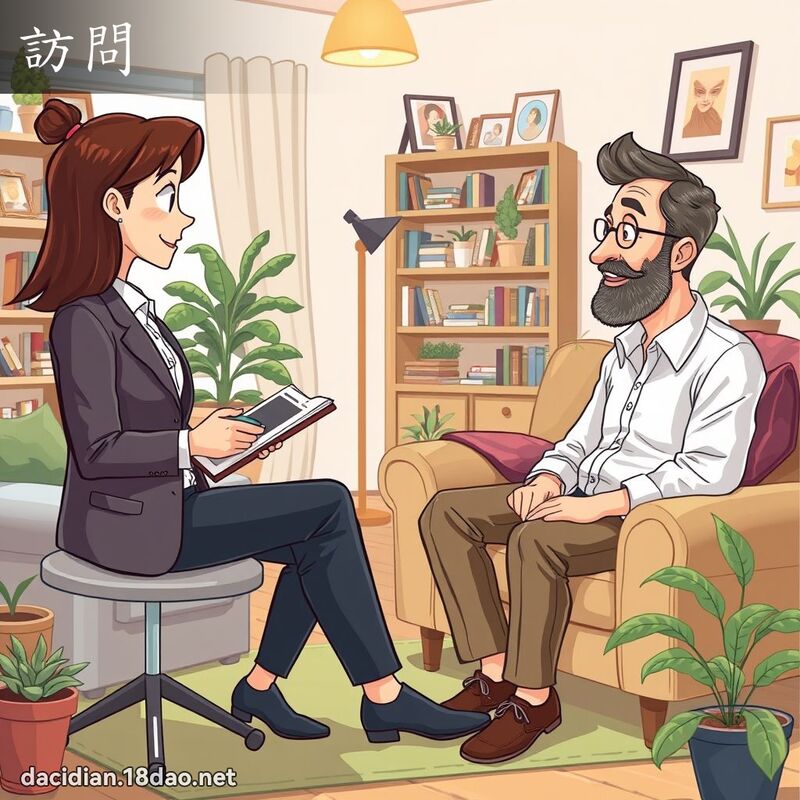 訪問 - 國語大辭典配圖
