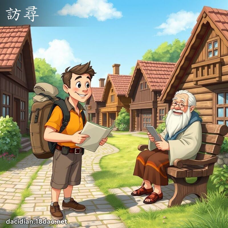 訪尋 - 國語大辭典配圖