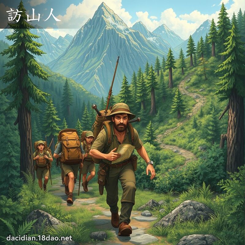訪山人 - 國語大辭典配圖