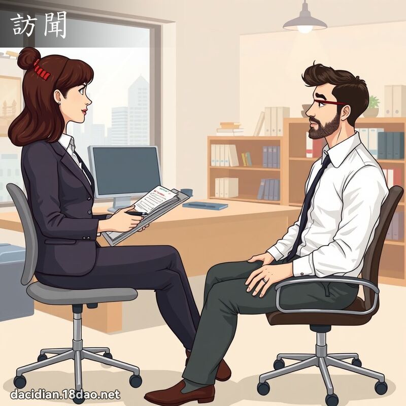 訪聞 - 國語大辭典配圖