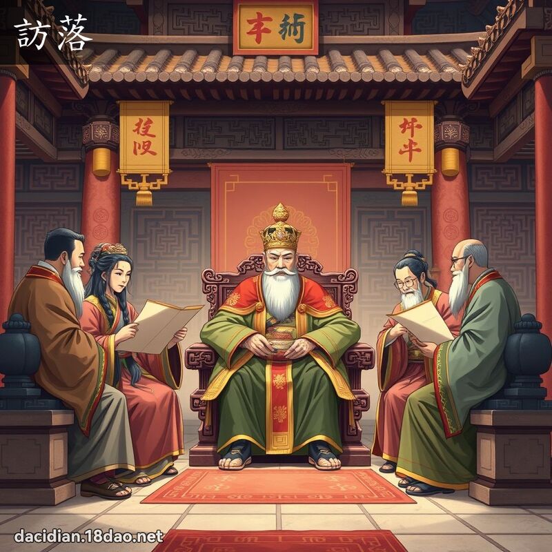 訪落 - 國語大辭典配圖