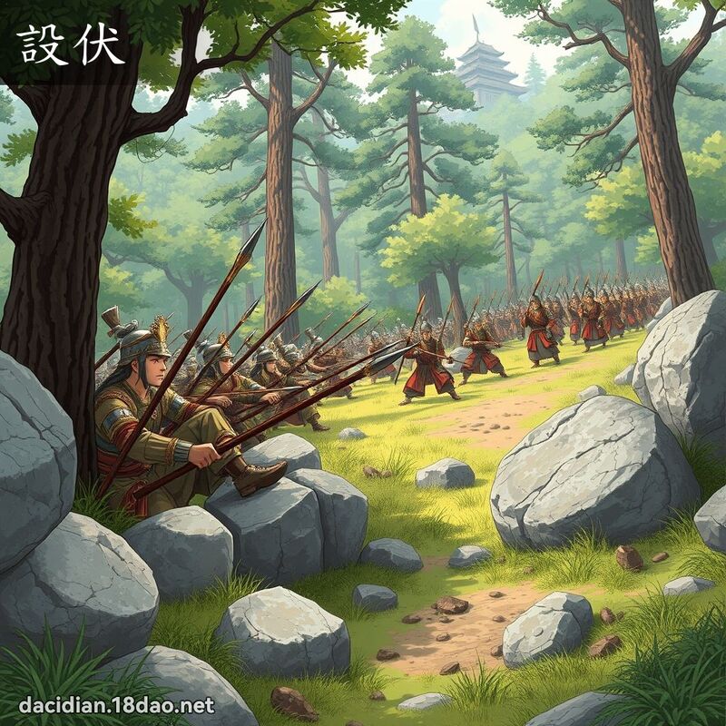 设伏 - 国语大辞典配图