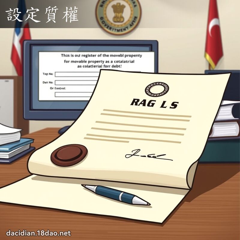 設定質權 - 國語大辭典配圖