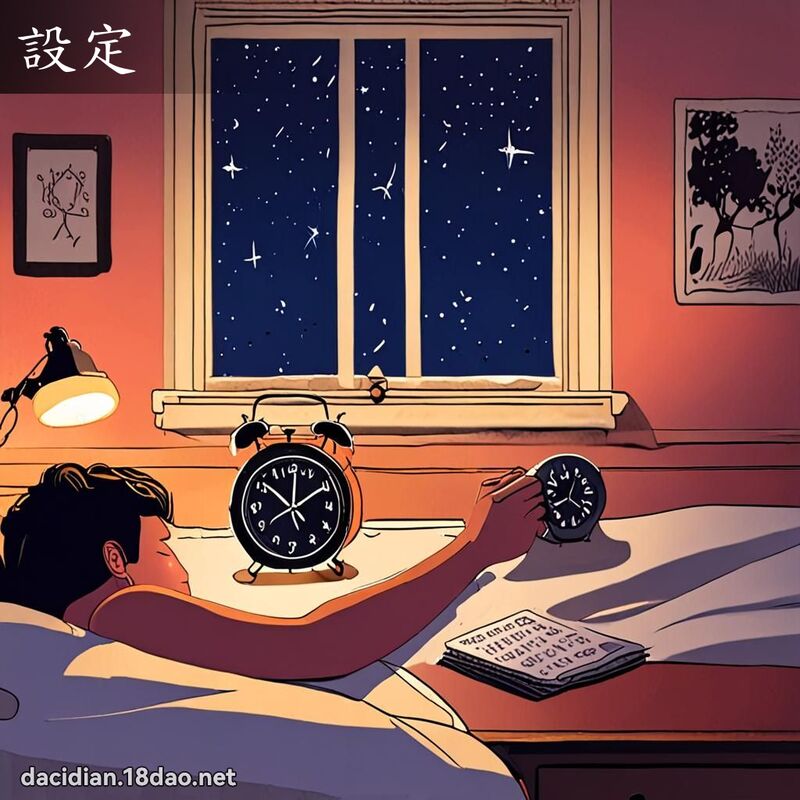 設定 - 國語大辭典配圖
