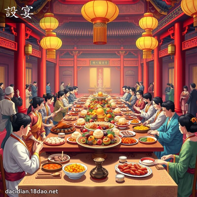 设宴 - 国语大辞典配图