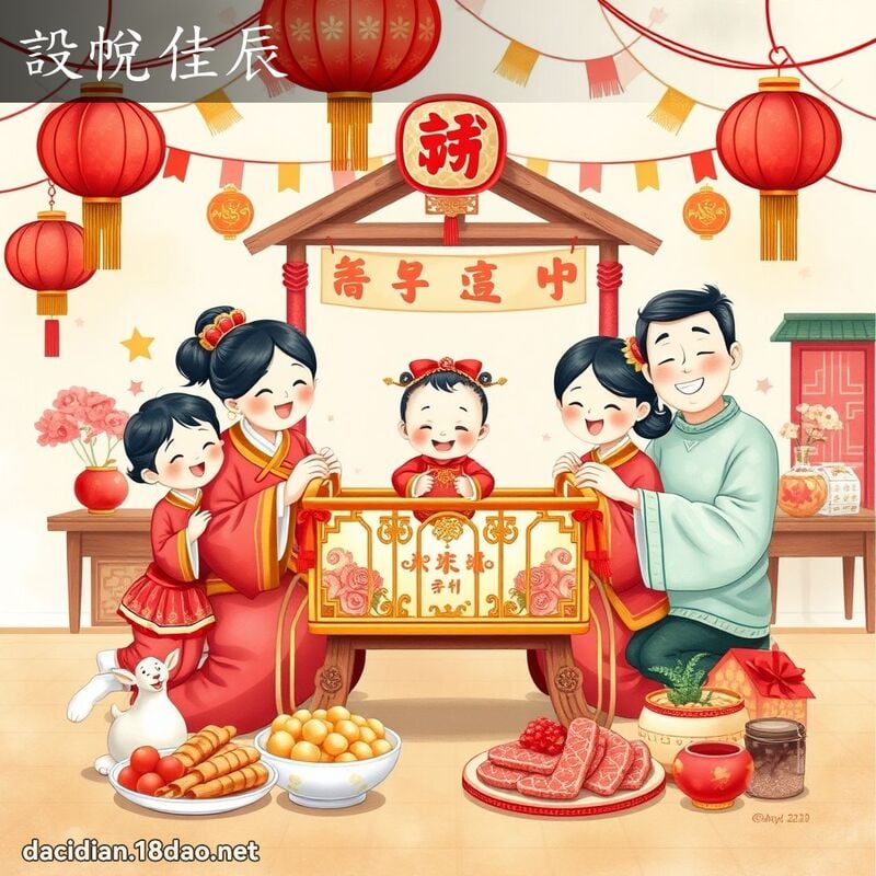设帨佳辰 - 国语大辞典配图