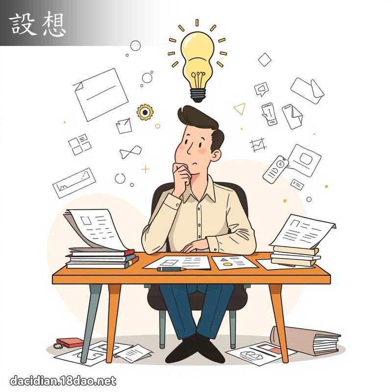設想 - 國語大辭典配圖