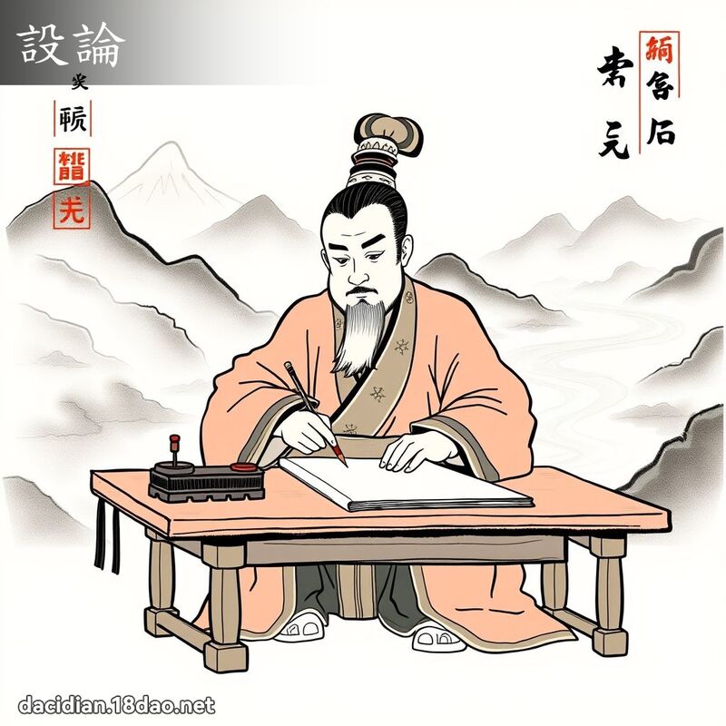 设论 - 国语大辞典配图