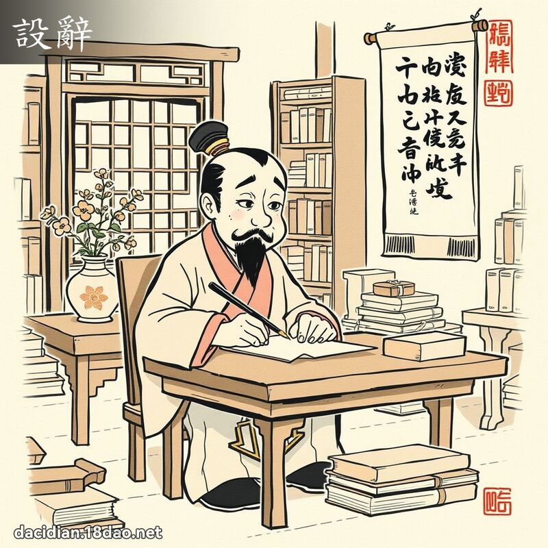 設辭 - 國語大辭典配圖