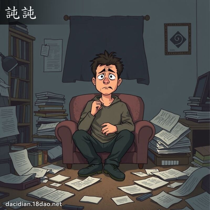 訰訰 - 國語大辭典配圖