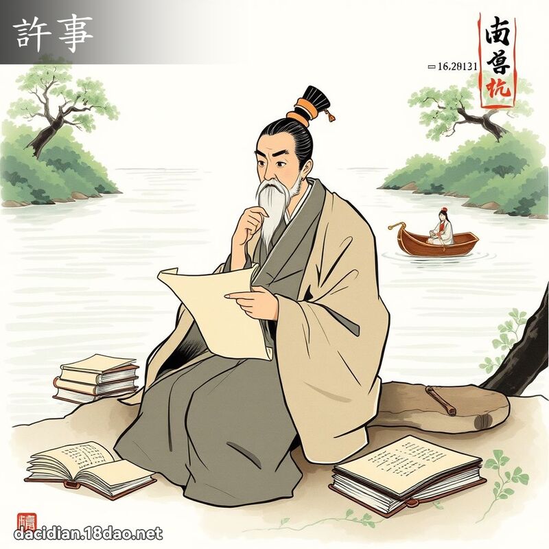 许事 - 国语大辞典配图