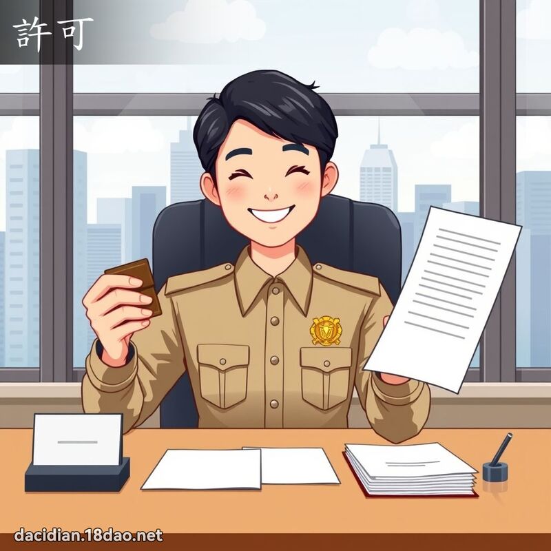 许可 - 国语大辞典配图