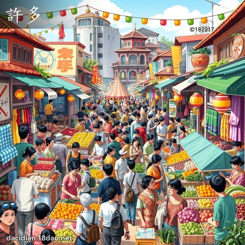 許多 - 國語大辭典配圖