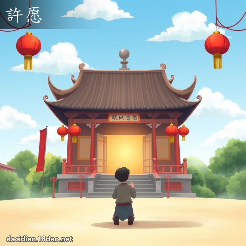 许愿 - 国语大辞典配图