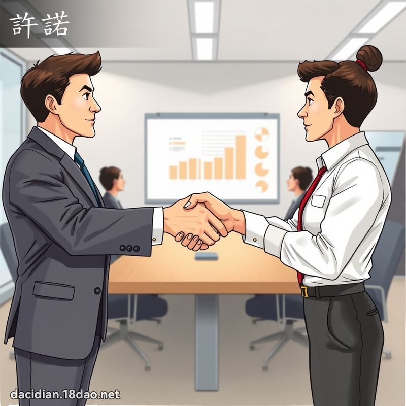 許諾 - 國語大辭典配圖