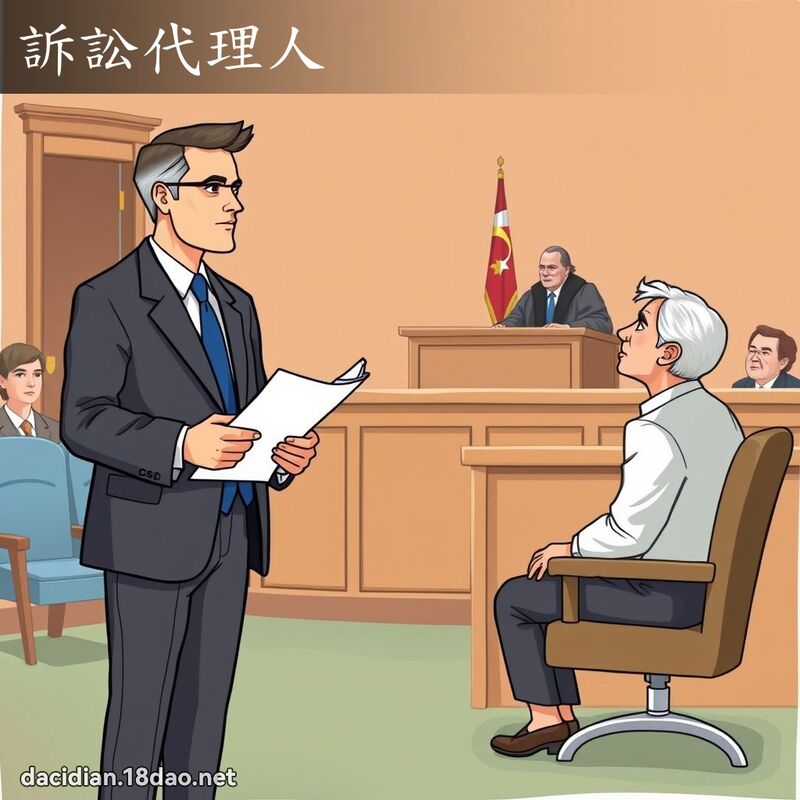 訴訟代理人 - 國語大辭典配圖