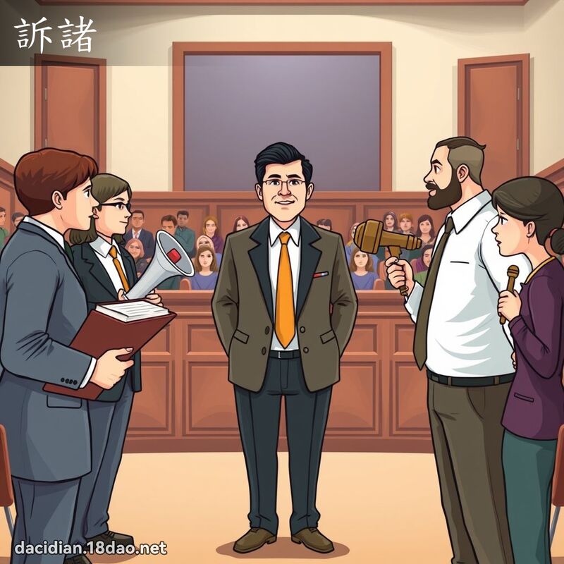 诉诸 - 国语大辞典配图