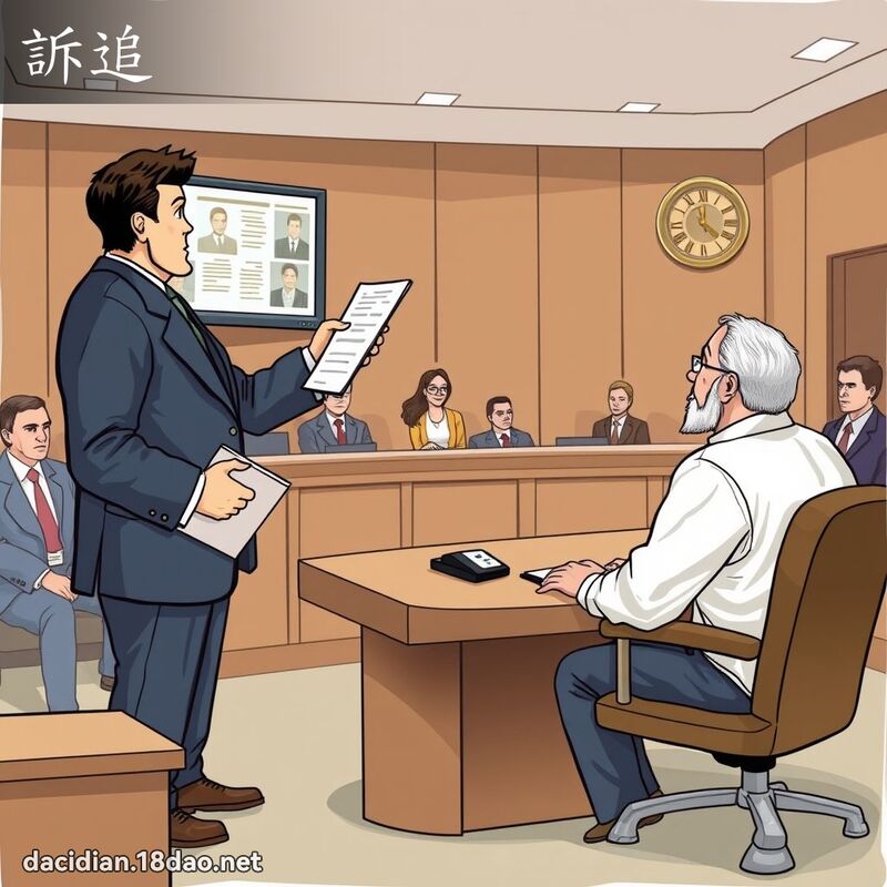 诉追 - 国语大辞典配图