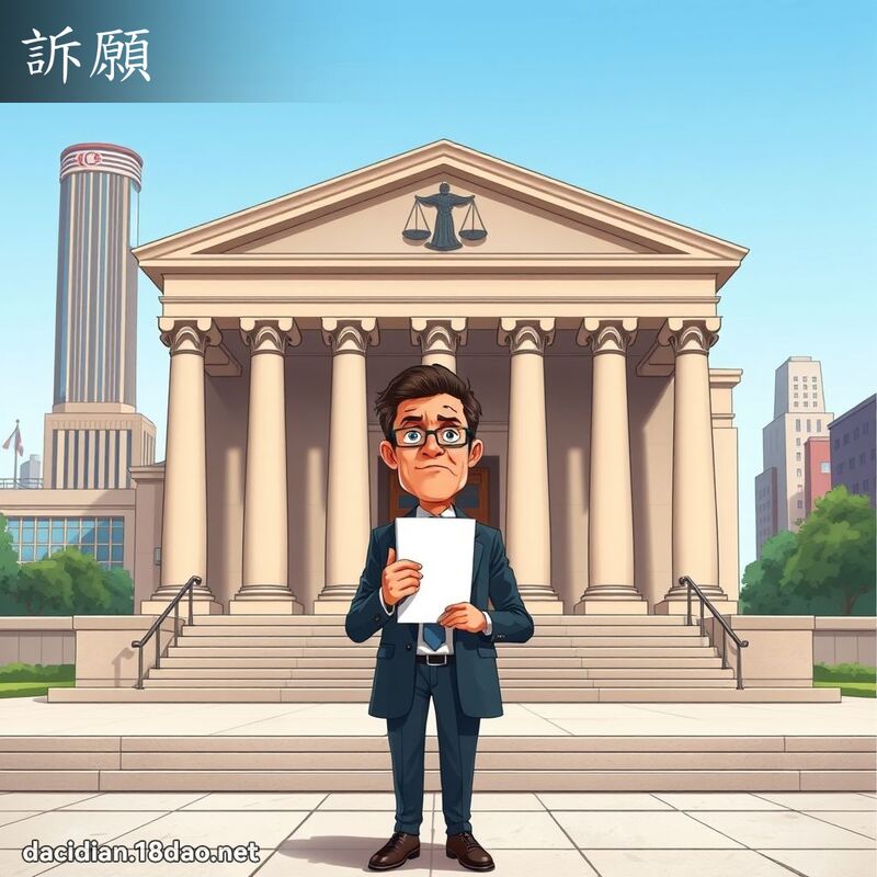 诉愿 - 国语大辞典配图