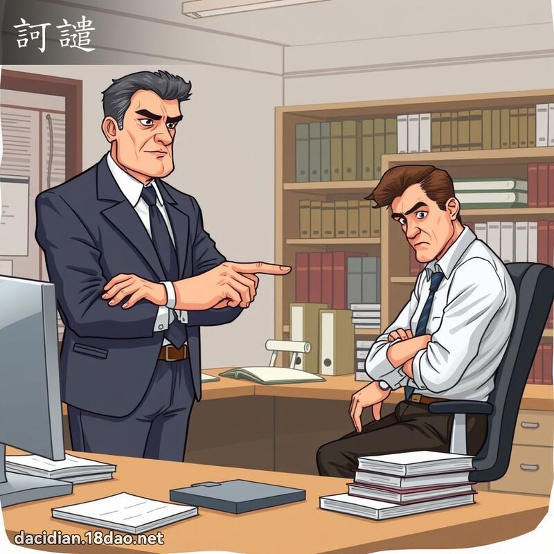 訶譴 - 國語大辭典配圖