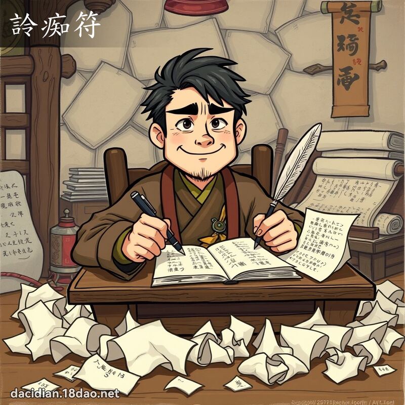 詅痴符 - 國語大辭典配圖