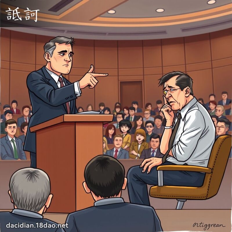 詆訶 - 国语大辞典配图