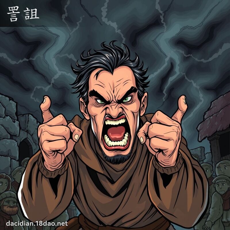 詈诅 - 国语大辞典配图