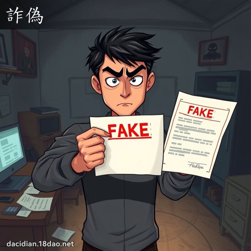 詐偽 - 國語大辭典配圖