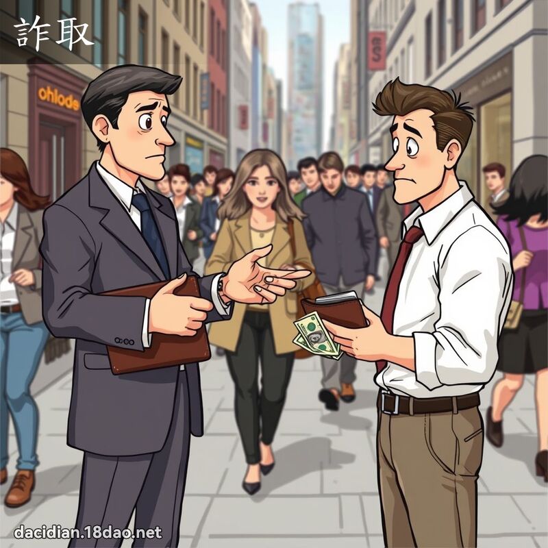 诈取 - 国语大辞典配图