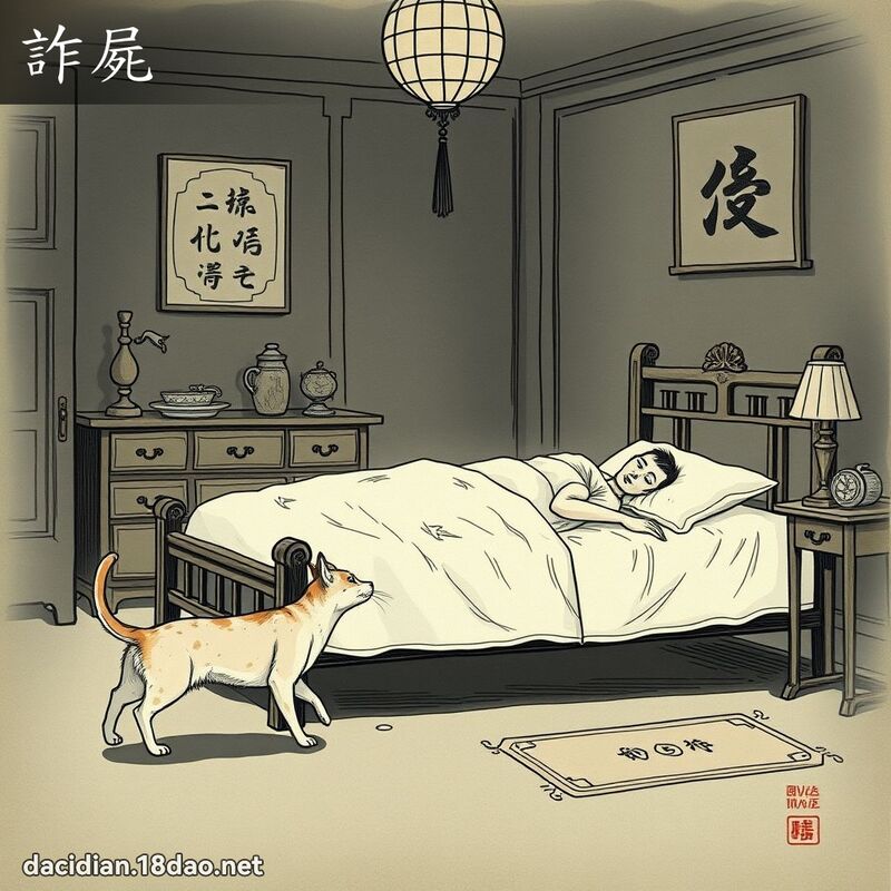 诈尸 - 国语大辞典配图