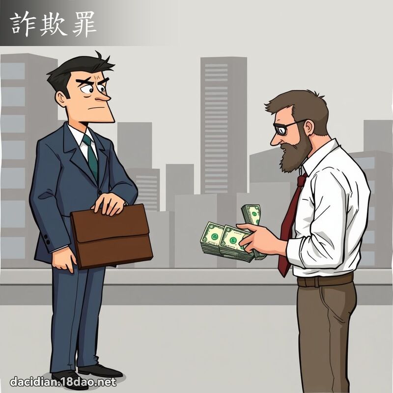 诈欺罪 - 国语大辞典配图