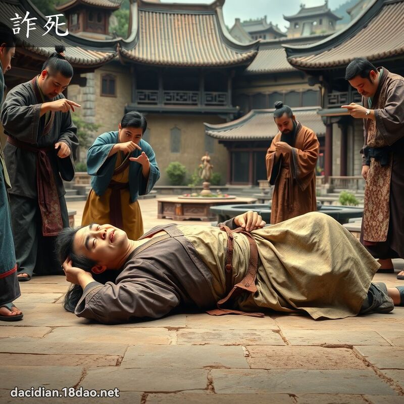 诈死 - 国语大辞典配图