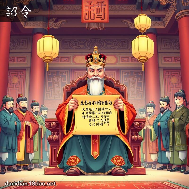 詔令 - 國語大辭典配圖