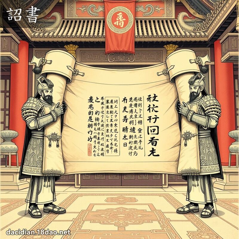 詔书 - 国语大辞典配图