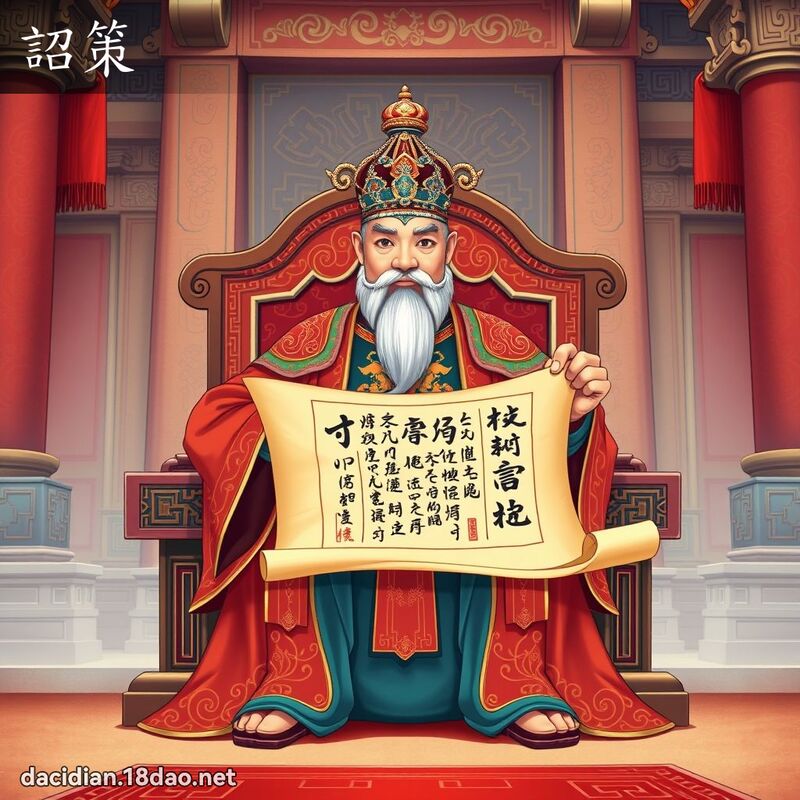 詔策 - 國語大辭典配圖