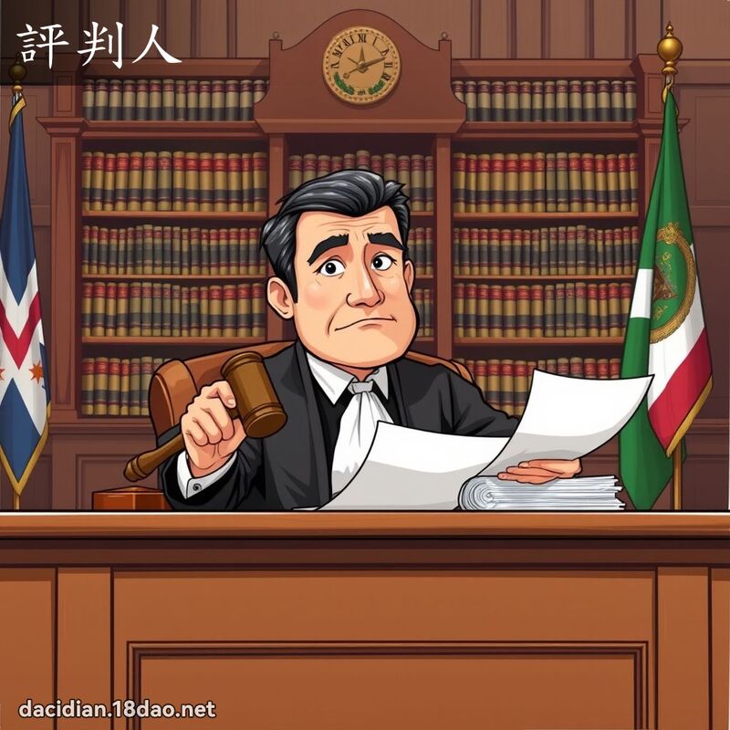 评判人 - 国语大辞典配图