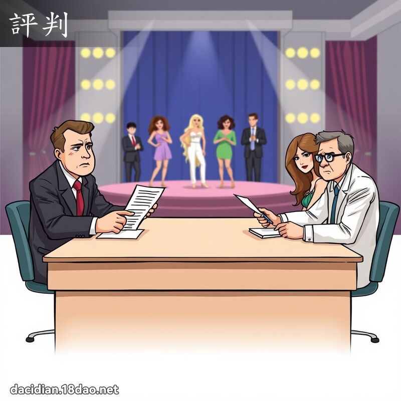 评判 - 国语大辞典配图